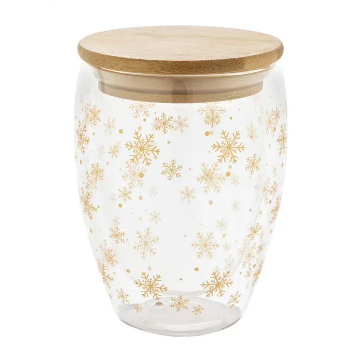 Christmas glass thermo cup - AP800152 (ANDA#01T)